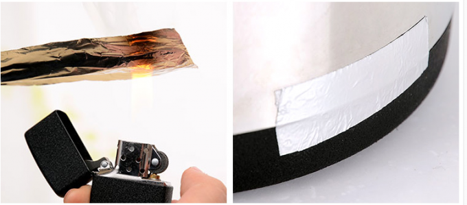 Reinforced Heat Resistant Foil Tape For Fefrigerator Wind Pipe Sliver Color