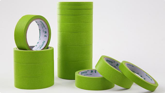 High Temperature Green Masking Tape 1 Inch Textured Material No Glue Residue
