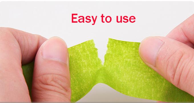 High Temperature Green Masking Tape 1 Inch Textured Material No Glue Residue