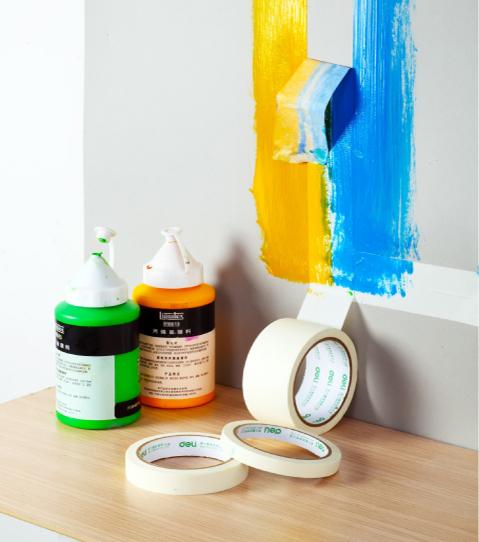 Spray Painting Custom Masking Tape White , Water Resistant Masking Tape Decoration Tear Easy
