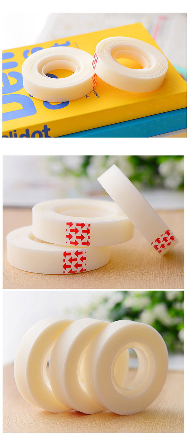 Transparent Color Coded Packing Tape Easy Tear Acrylic Adhesive