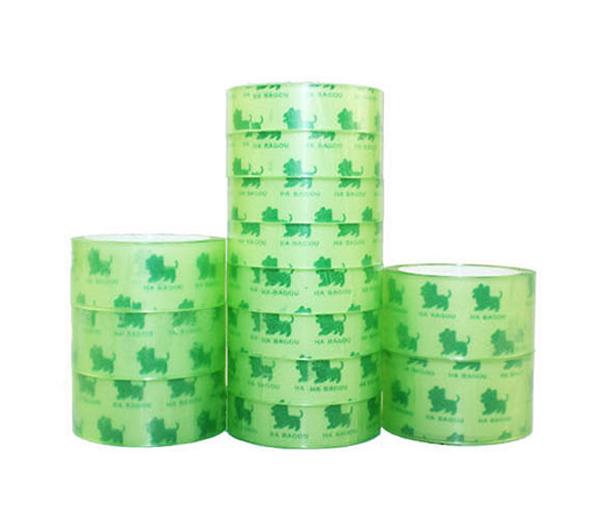 Single Sided Coloured Parcel Tape , Transparent Colored Tape For Bag Sealing