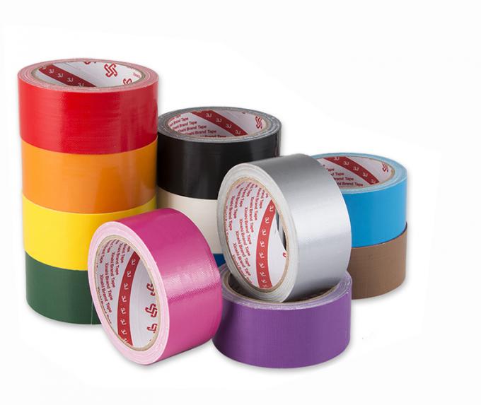 Personalized Black Electrical Cloth Tape , Cool Fabric Duct Tape For Packing