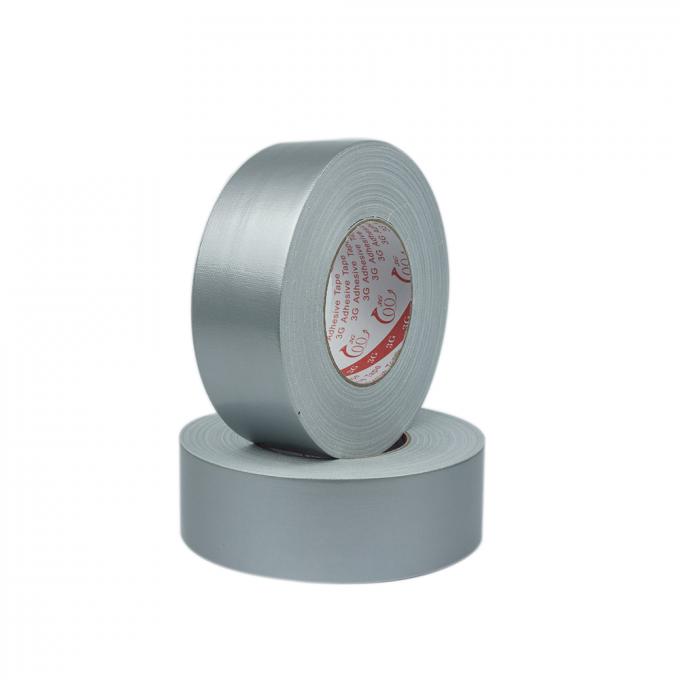 Silver Cloth Duct Tape Waterproof For Cargo Shipping Packing Environmental Protection