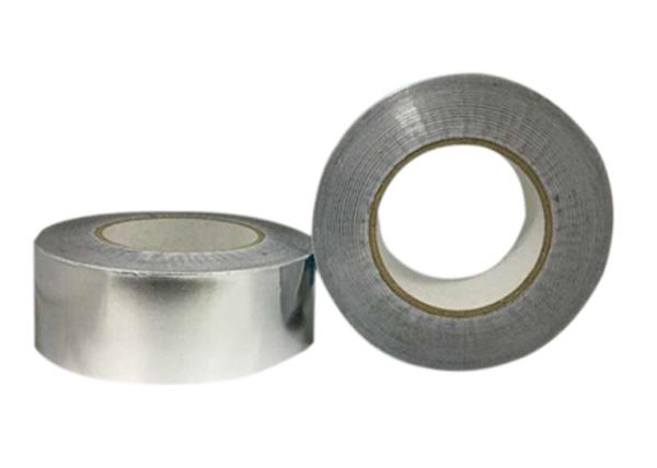 High Heat Aluminum Foil Tape With Adhesive Sliver / White Color