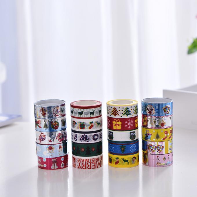 Christmas Gift Box Japanese Washi Masking Tape With Colorful Cute Patterns