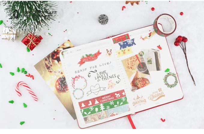 Cute Mixed Colors Washi Masking Tape Japanese Decorative Christmas Washi Tape