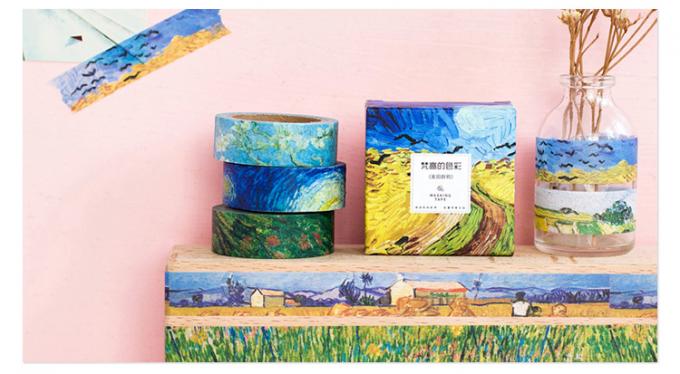 Van Gogh Painting Washi Paper Tape 1.5cm*7m For Album DIY Diary Decorative Stickers