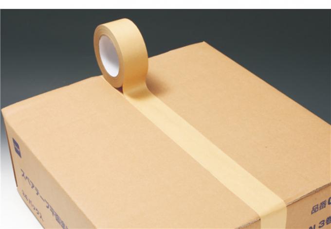 Water Activated Kraft Paper Tape Anti Static With Cotton Thread For Packing