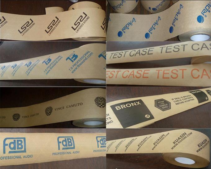 Water- activated Reinforced Gum Kraft Paper Tape Packaging Design With Logo