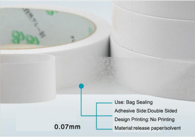 Multi Purpose Tissue Double Side Tape With Acrylic / Solvent Adhesive