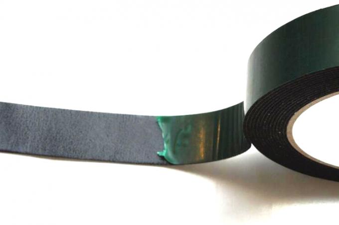 Black PE Foam Coated Double Side Tape With Solvent Acrylic Adhesive 0.8mm / 1mm / 2mm