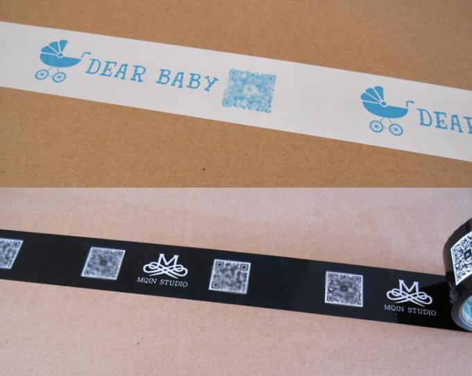Custom Printed Carton Sealing Tape Designer Packaging Tape For Advertisement
