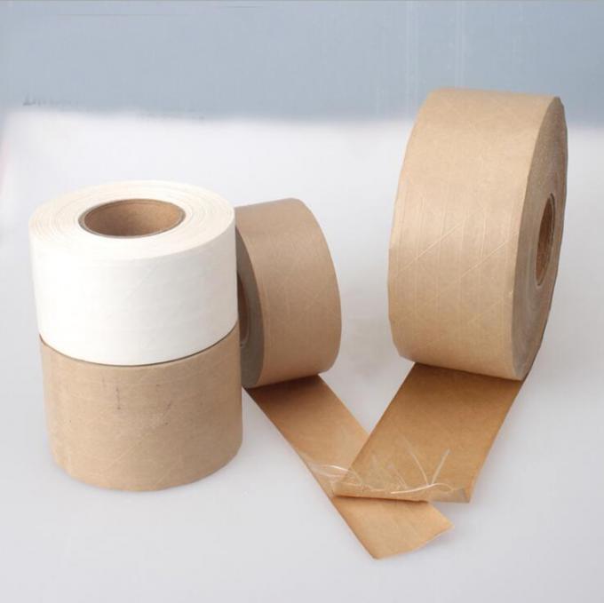 Customized Brown Kraft Paper Box Sealing Tape Water Proof Gummed Tape