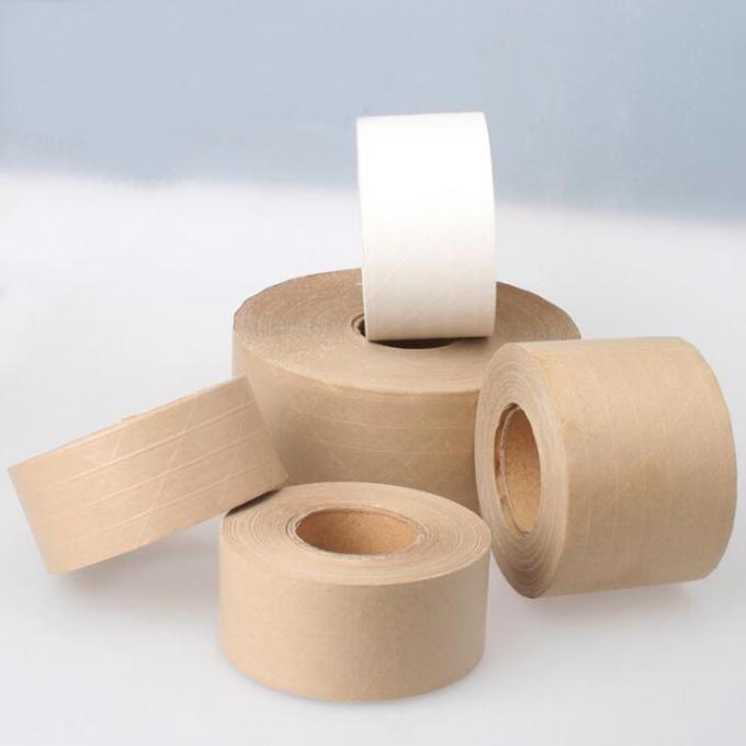 Customized Brown Kraft Paper Box Sealing Tape Water Proof Gummed Tape