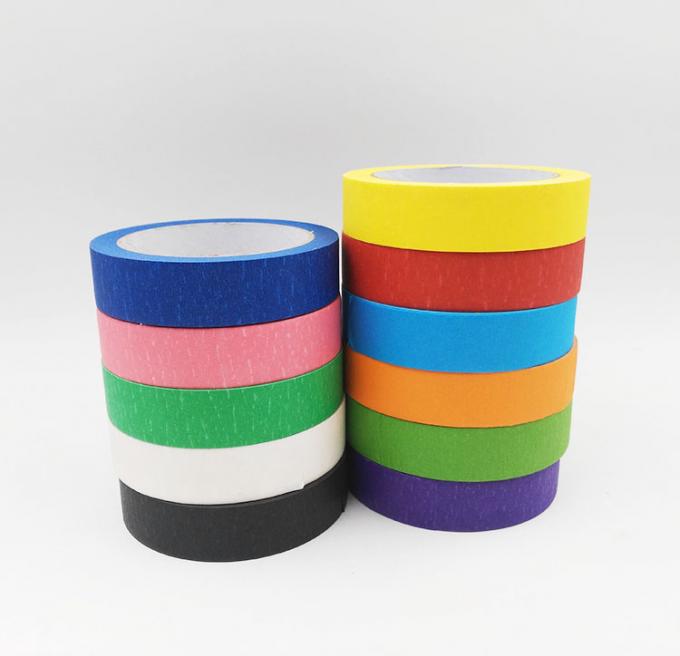 Crepe Paper Colored Duck Masking Tape For Painting Water Resistant