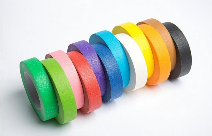 Colored Crepe Paper without Residue Rubber Masking Tape 30m 48m Length