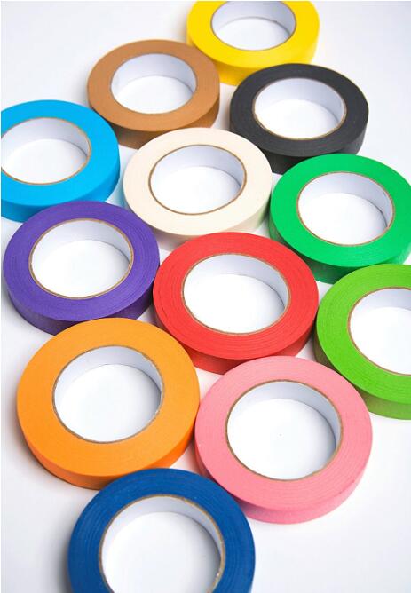 Colored Crepe Paper without Residue Rubber Masking Tape 30m 48m Length