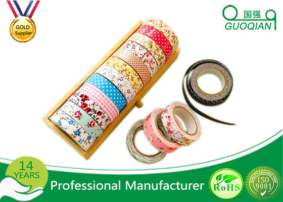 China Printed Waterproof Masking Tape , Washi Colored Paper Masking Tape For Kid supplier
