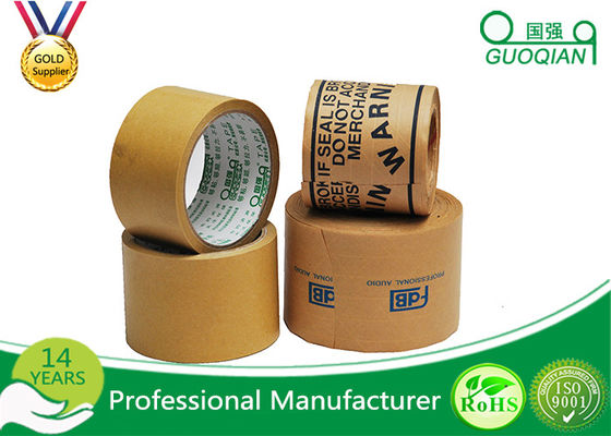 China Custom Reinforced Kraft Tape , Kraft Gummed Paper Tape Hot Met Adhesive supplier