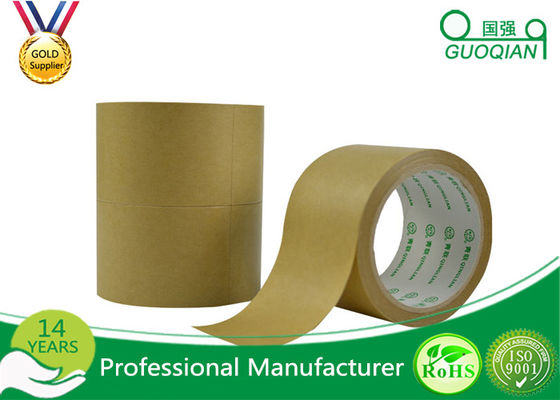 China Brown Kraft Packing Tape Antistatic Coated With Pressure Sensitive supplier