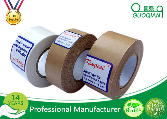 China Water Activated Reinforce Kraft Paper Tape For Sealing Carton supplier
