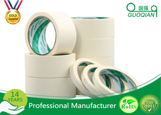 China Custom Colored Masking Tape For Painting Coated White Pressure Sensitive Adhesive supplier