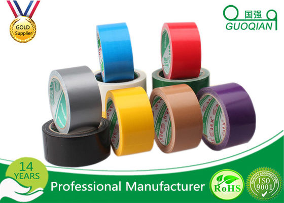China Economical Wide Coloured Duct Tape White For Warning / Sealing supplier