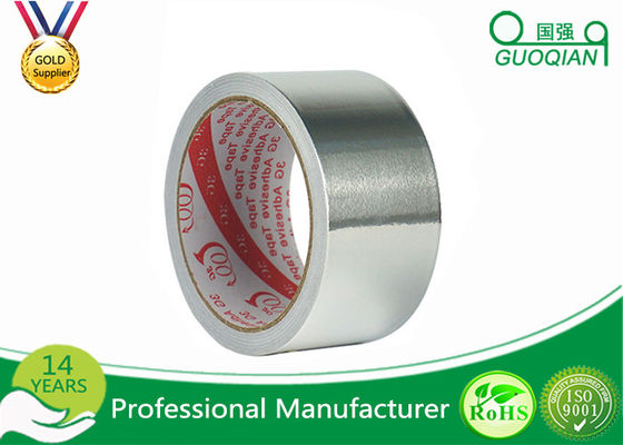China Reinforced Heat Resistant Foil Tape For Fefrigerator Wind Pipe Sliver Color supplier
