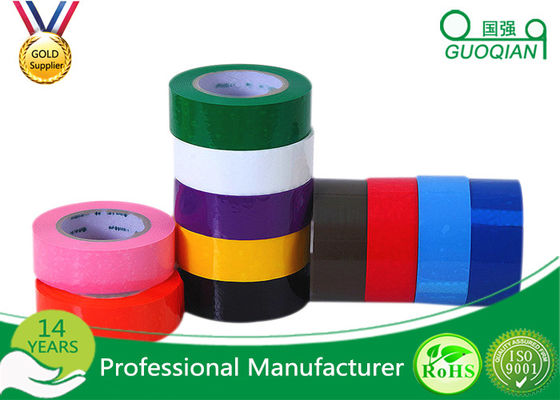 China BOPP Strong Parcel Acrylic Coloured Packaging Tape Single Side 50mm * 66 M supplier