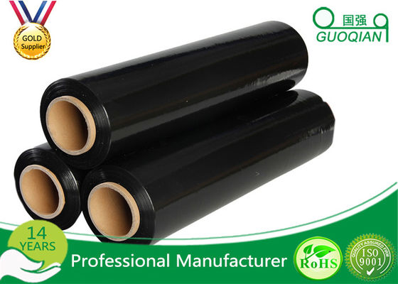 China Hand Stretch Film Packaging Jumbo Roll , Black / Clear Wrapping Film For Pallets supplier