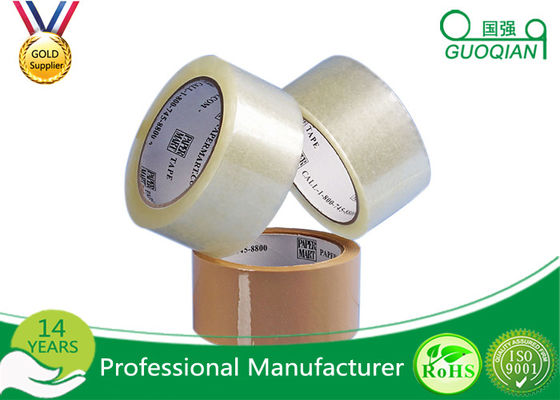 China Transparent Acrylic Adhesive BOPP Packing Tape Automated / Manual Sealing For Cartons supplier