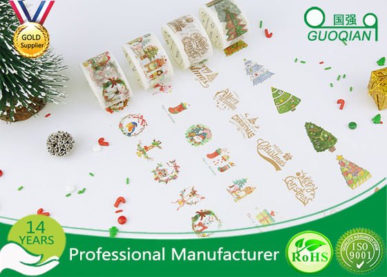 China Cute Mixed Colors Washi Masking Tape Japanese Decorative Christmas Washi Tape supplier