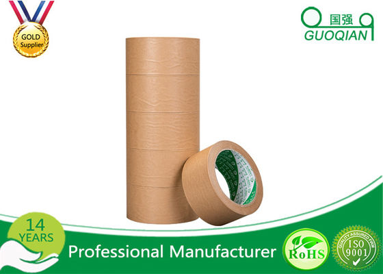 China Acrylic Adhesive Kraft Paper Tape Coating With Man - Made Rubber On The Back supplier
