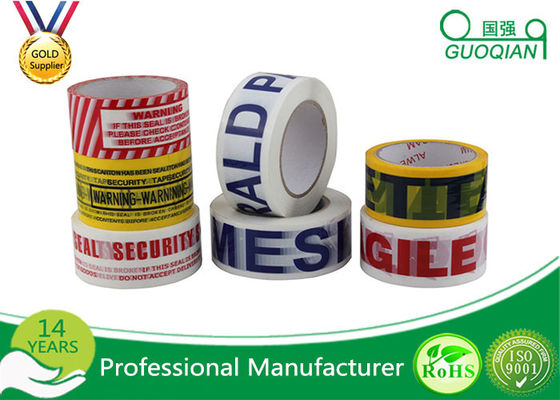China Customized Carton Sealing Water Glue BOPP Packing Tape With Label supplier