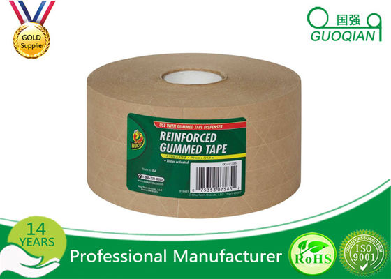 China Water Release Gum reinforced kraft tape , printed kraft tape For Carton Packing supplier
