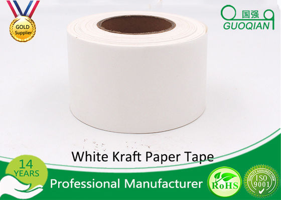 China White Waterproof Gummed Self Adhesive Kraft Paper Tape Water Activated Tape supplier