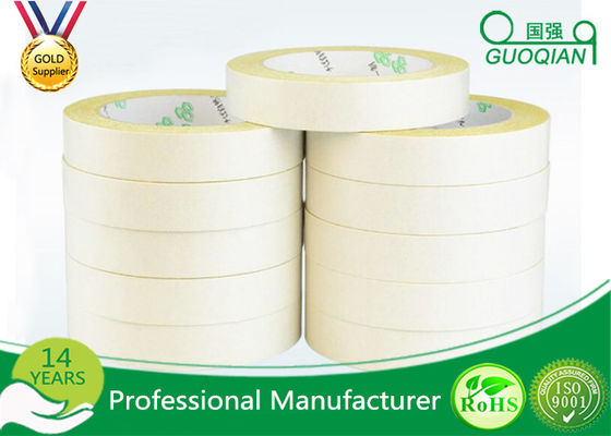 China Yellow Tissue Cotton Paper Industrial Strength Double Sided Tape Roll supplier