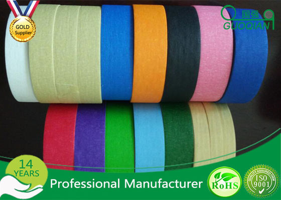 China Decoration Silicone Adhesive Craft Colored Masking Tape For DIY Industry supplier