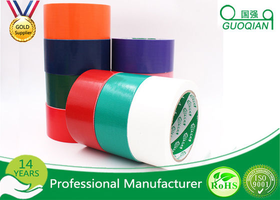 China Black / Red / White PE Coated Cloth Adhesive Tape For Decorative Masking supplier