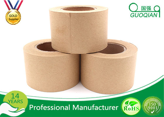 China White / Brown Single Sided Gummed Kraft Paper Tape With 4.8cm Width supplier