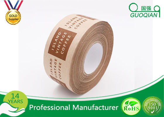 China Antistatic Water Solubel Reinforced Adhesive Kraft Paper Tape , Thinkness 130~160μ supplier