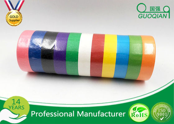 China Backing Printed Colored Masking Tape For Car Paint , Labeling , Decorating supplier