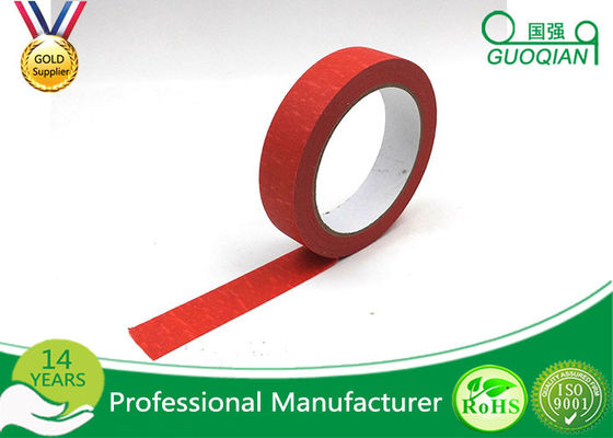 China Kids Craft Multi Pack Colored Masking Tape / 140 - 150mic Thickness Red Packing Tape supplier