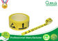 Yellow Adhesive PE Warning Tape Printed Customized Logo For Caution supplier