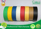 White /  Yellow / Red Crepe Paper Decorative Masking Tape With Rubber Based Gule supplier
