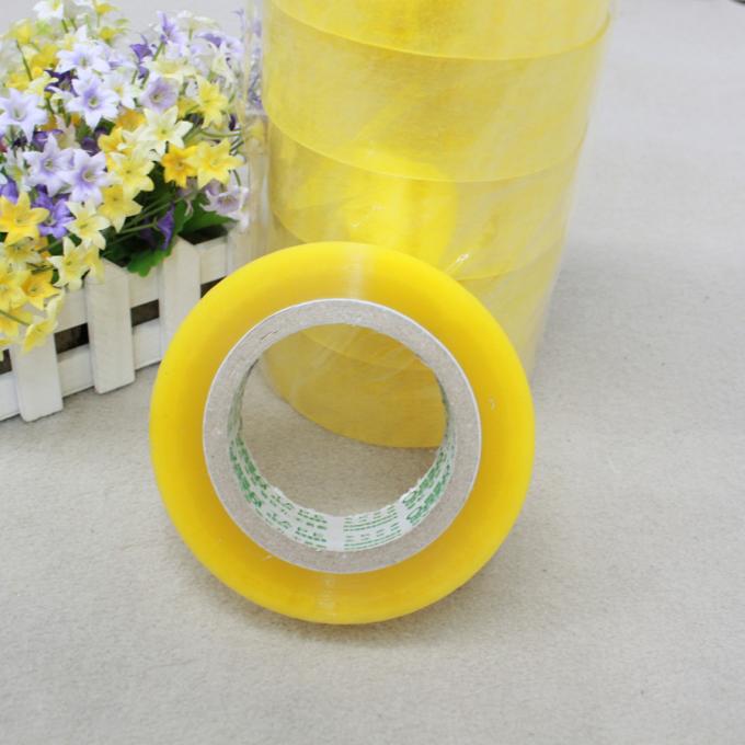 Yellowish Colored Duct Tape Waterproof Masking Tape For Carton Sealing Hot Melt Adhesive