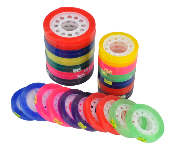 Custom Colorful Sticky BOPP Stationery Tape Water based For Office Sealing