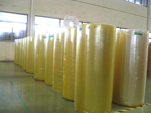 Transparent Bopp PVC Film Roll , Water Activated Packing Tape Jumbo Roll 980/1280/1620mm