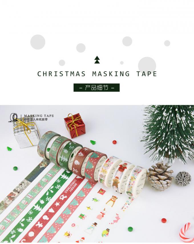 DIY Christmas Decoration Funny Japanese Washi Tape For Gift Box Package